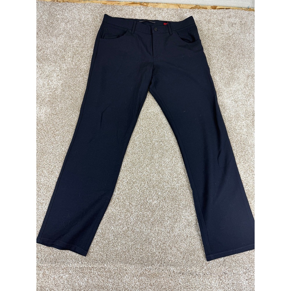 Stone Modern Fit Ceramica Mens Trousers 32x32 Black‎ 5-Pocket Pants Office Tech